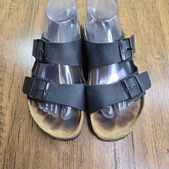 Birkenstock Arizona Double Strap Black Sandals - Picture 10 of 14